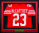San Francisco 49ers Christian McCaffrey Autographed Framed Red Jersey Beckett BAS QR