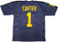 Michigan Wolverines Anthony Carter Autographed Blue Jersey JSA