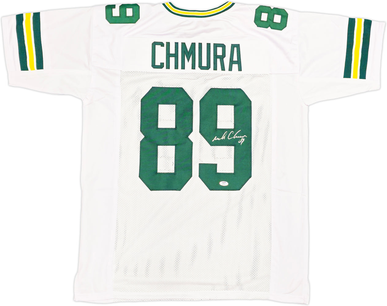 Green Bay Packers Mark Chmura Autographed White Jersey PSA/DNA ITP
