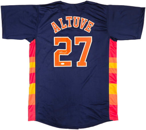 Houston Astros Jose Altuve Autographed Blue Jersey JSA