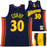 Golden State Warriors Stephen Curry Autographed Blue Authentic Mitchell & Ness 09-10 HWC Swingman Rookie Year Replica Jersey Size L JSA