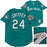 Seattle Mariners Ken Griffey Jr. Autographed Teal Authentic Mitchell & Ness 1995 Cooperstown Collection 75th Negro League Commemorative Year Jersey Size 44 Beckett BAS Witness