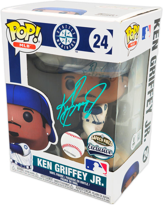 Ken Griffey Jr. Autographed Funko Pop Vinyl Figurine #24 Safeco Field Exclusive Seattle Mariners Beckett BAS Witness