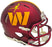 Mike Sainristil Autographed Washington Commanders Maroon Speed Mini Helmet Beckett BAS Witness