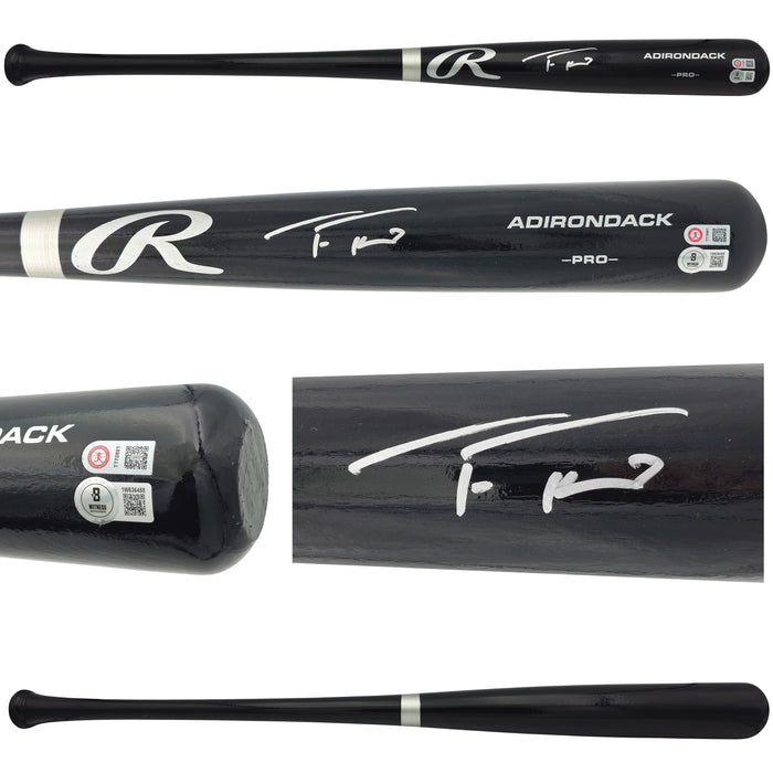 Trea Turner Autographed Black Rawlings Adirondack Baseball Bat Philadelphia Phillies Beckett BAS Witness