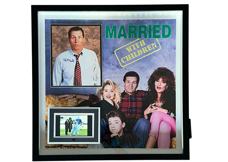 Ed O'Neill Signed Al Bundy Married with Children 3D Framed Photo with Playable Video Pose 1 25x25 (JSA)