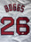 Wade Boggs Signed Boston White Baseball Jersey Silver Ink (JSA)