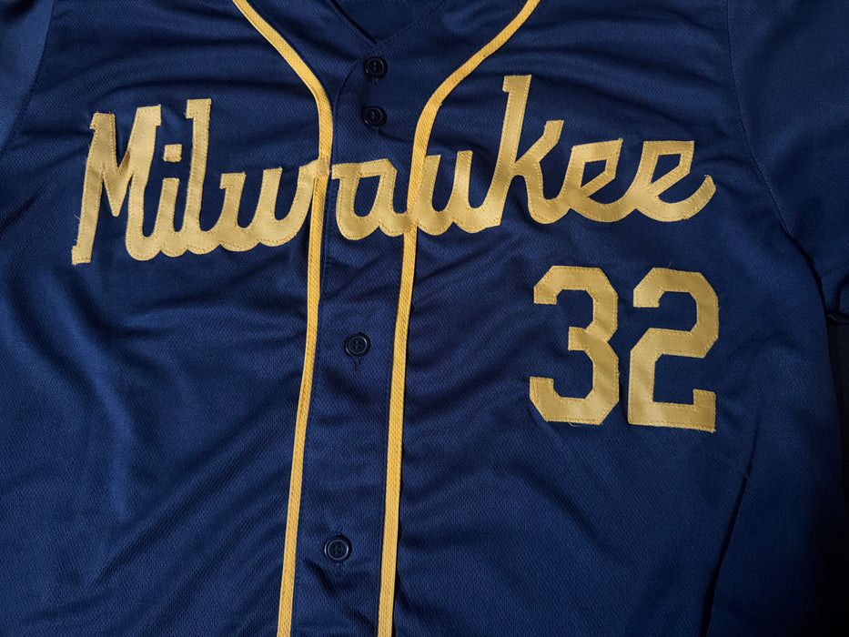 Jacob Misiorowski Signed Milwaukee Royal Blue Baseball Jersey (JSA)