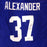 Seattle Seahawks Shaun Alexander Autographed Blue Jersey Beckett BAS QR #WL02356