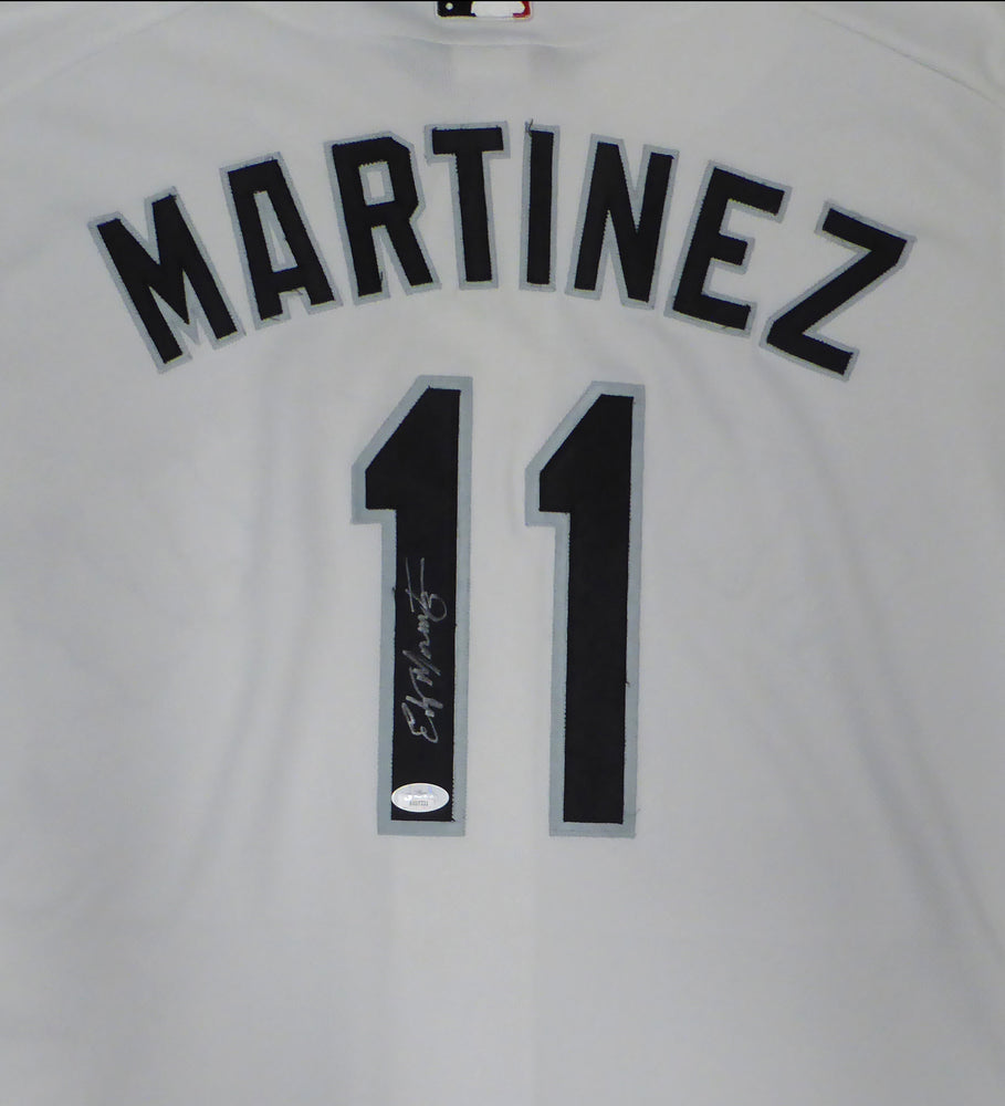 Seattle Mariners Edgar Martinez Autographed White 2003 All Star Authentic Majestic Jersey JSA #KK073331