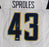 San Diego Chargers Darren Sproles Autographed White Jersey Beckett BAS QR #BJ82282