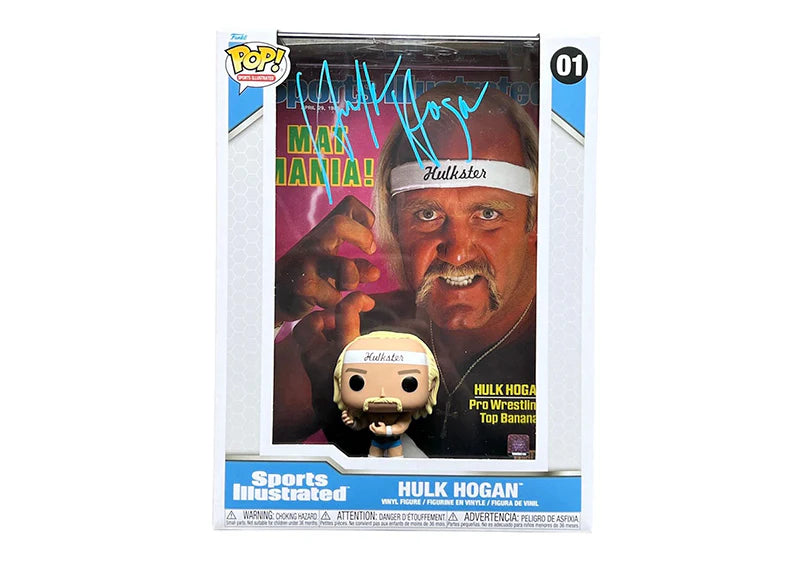 Hulk Hogan Signed Sporst Illustrated Funko POP! #01 Wrestling Collectible (Beckett)