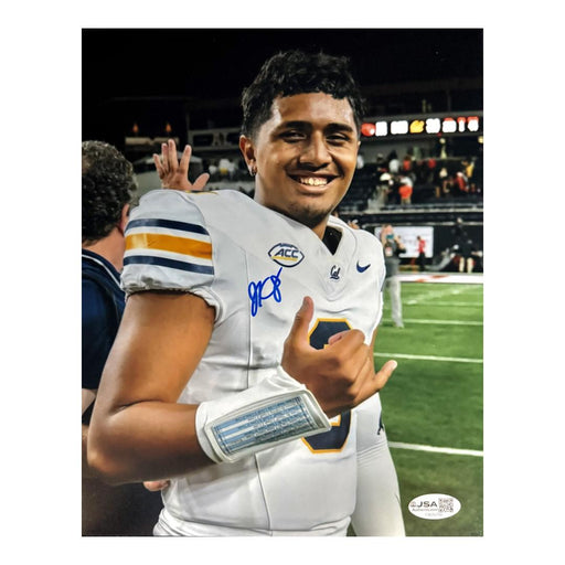 Jaron-Keawe Sagapolutele Signed California Pose 11 Football 8x10 Photo (JSA)