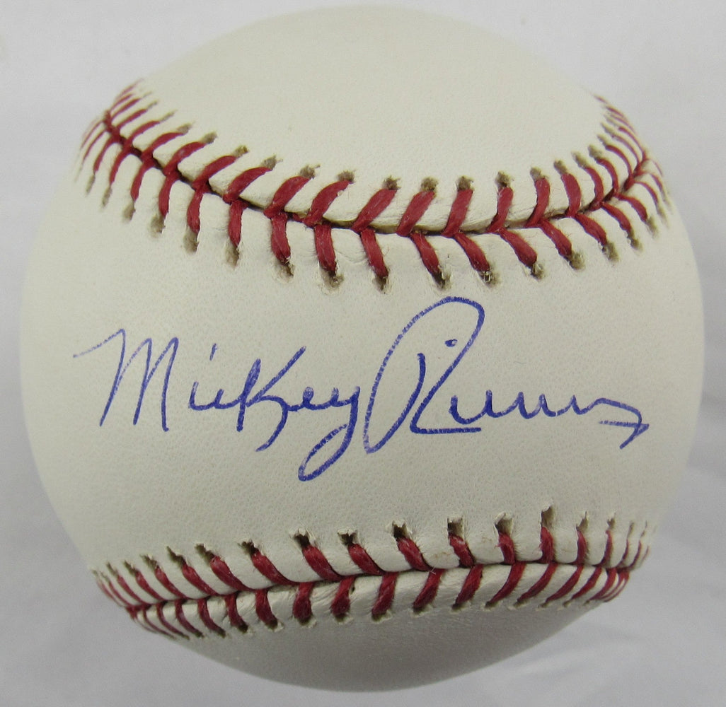 Mickey Rivers Signed Auto Rawlings Baseball Steiner Hologram