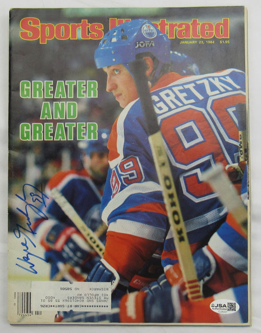 Wayne Gretzky Signed Sports illustrated Magazine JSA CL26227