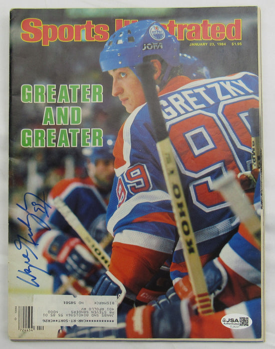 Wayne Gretzky Signed Sports illustrated Magazine JSA CL26227
