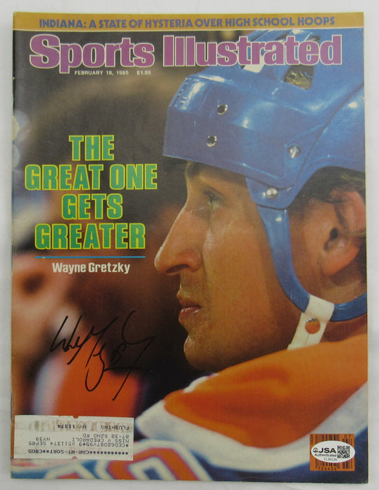 Wayne Gretzky Signed Sports illustrated Magazine JSA CL26226