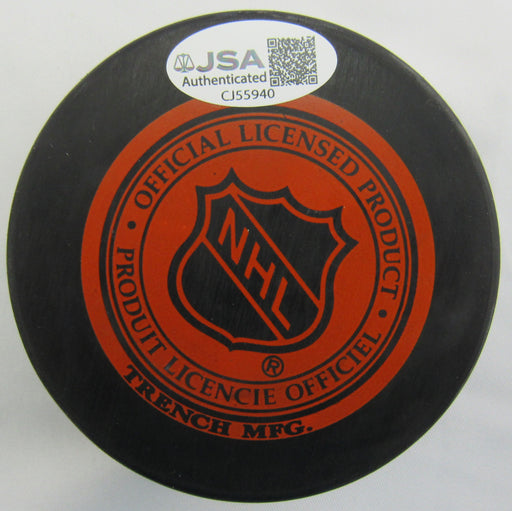 Manon Rheaume Signed Auto Lightning Hockey Puck JSA CJ55940