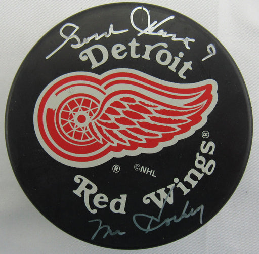 Gordie Howe Signed Auto Red Wings Hockey Puck JSA CJ55878