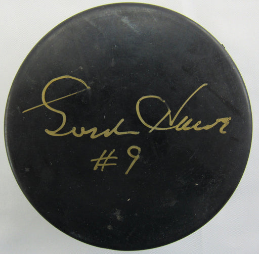 Gordie Howe Signed Auto Hockey Puck JSA CJ55877
