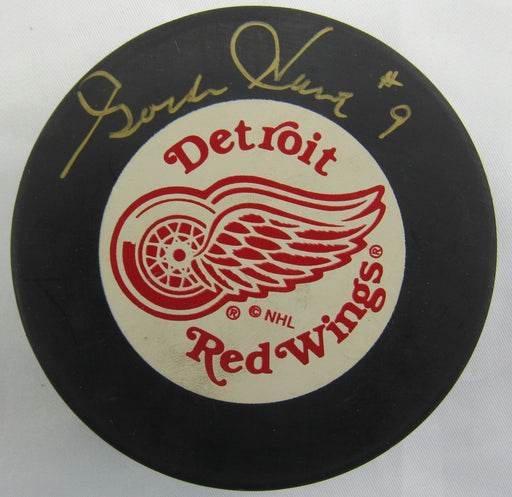 Gordie Howe Signed Auto Red Wings Hockey Puck JSA CJ55875