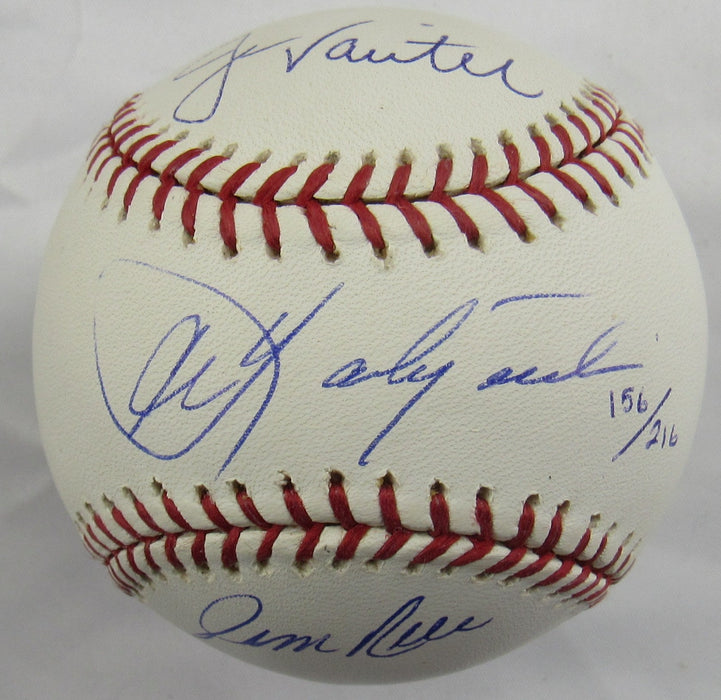Carl Yastrzemski Jim Rice Jason Varitek Multi Signed Auto Rawlings Baseball Steiner Hologram