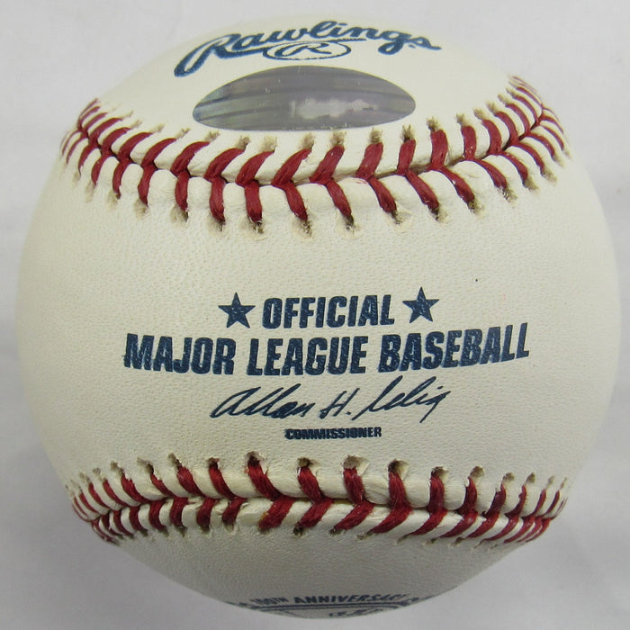 Jim Leyritz Signed Auto Rawlings Yankees Baseball Steiner Hologram