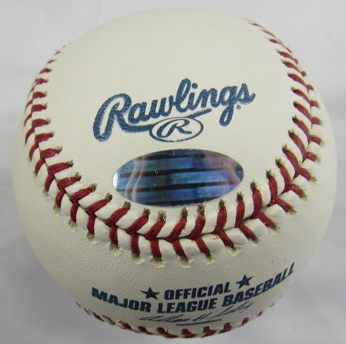 Jim Leyritz Signed Auto Rawlings Yankees Baseball Steiner Hologram