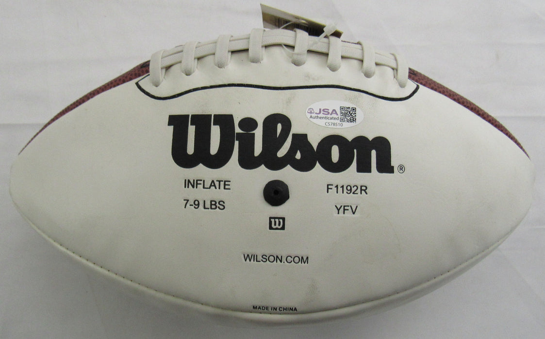 Troy Aikman Signed Wilson Football JSA CS78510 - White Panel