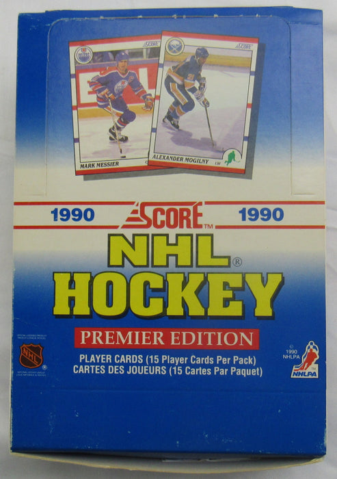 1990 Score Premier Edition NHL Hockey Wax Box