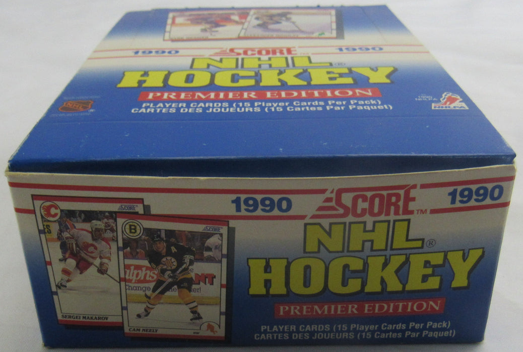 1990 Score Premier Edition NHL Hockey Wax Box
