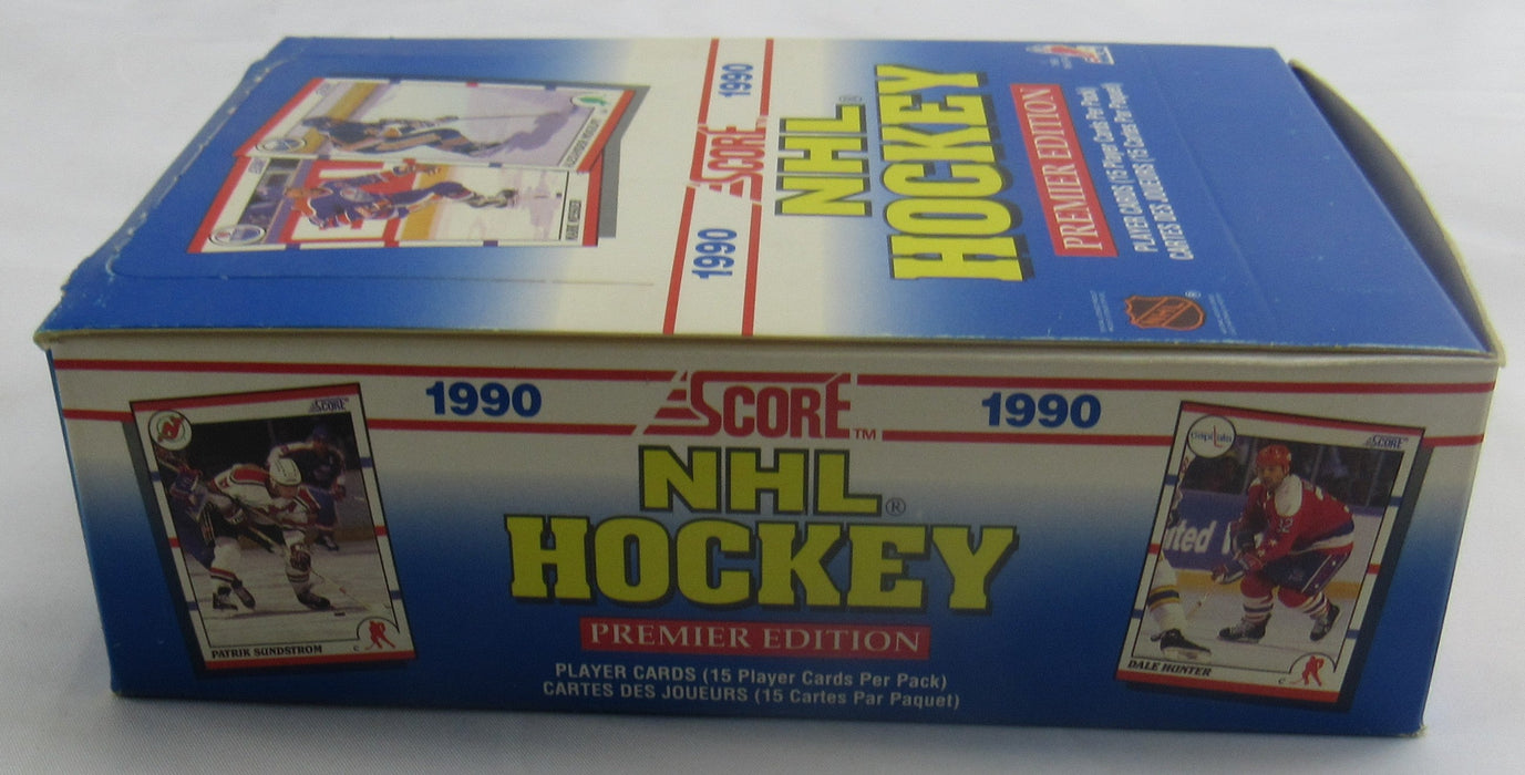 1990 Score Premier Edition NHL Hockey Wax Box