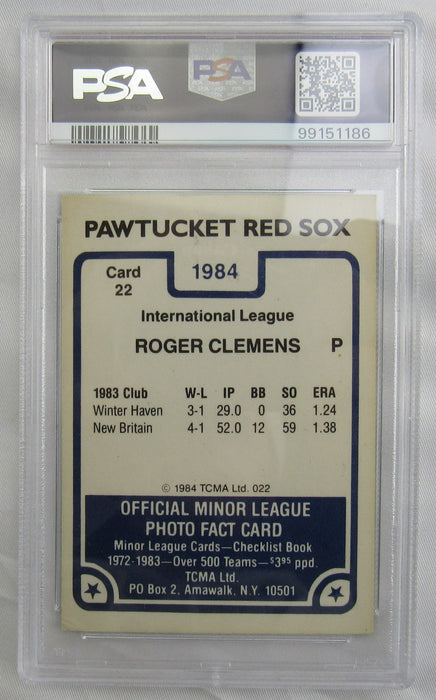 Roger Clemens Signed Auto 1984 TCMA Baseball Card PSA Encapsulated