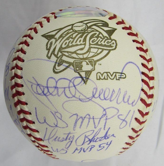 Multi Signed Auto Rawlings World Series MVP Baseball w/ Multiple Insc Steiner Hologram
