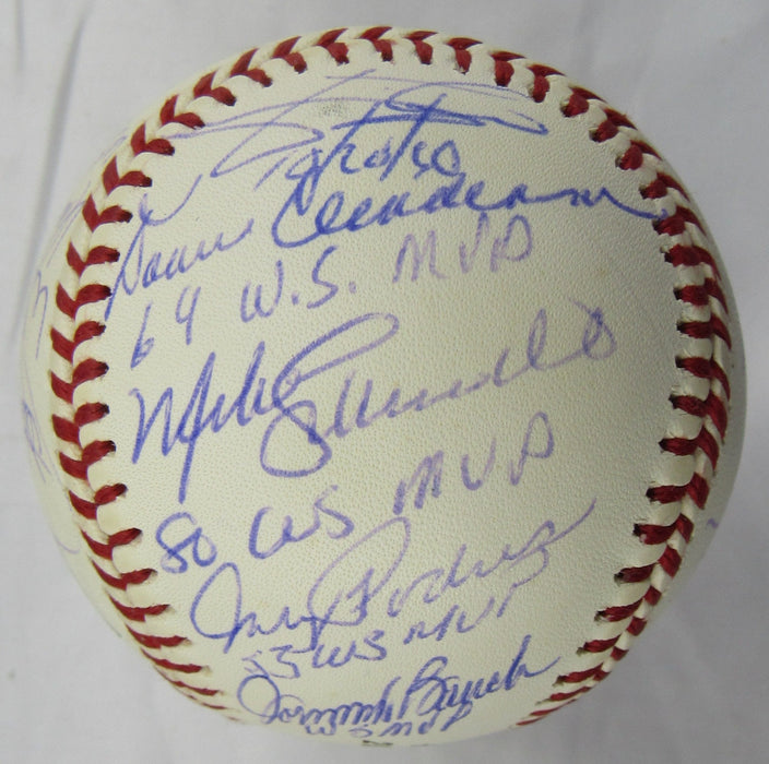 Multi Signed Auto Rawlings World Series MVP Baseball w/ Multiple Insc Steiner Hologram