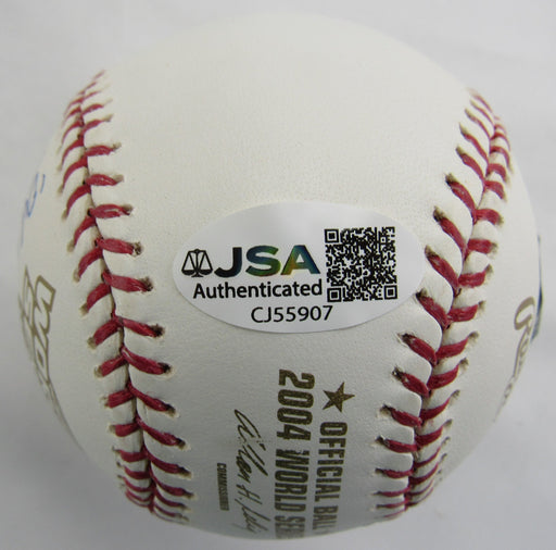 Doug Mirabelli Signed Auto Rawlings 2004 World Series Baseball JSA CJ55907