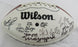Multi Signed Wilson Football w/13 Signatures - Joe Theismtann, Ronnie Lott, Bill Willis