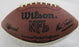 Multi Signed Wilson Football w/13 Signatures - Joe Theismtann, Ronnie Lott, Bill Willis