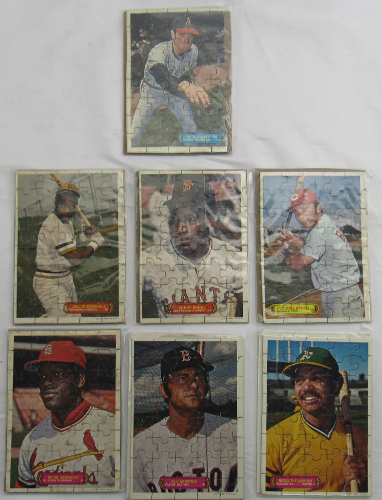 1974 Topps Puzzle Lot Nolan Ryan Reggie Jackson Carl Yastzemski + More