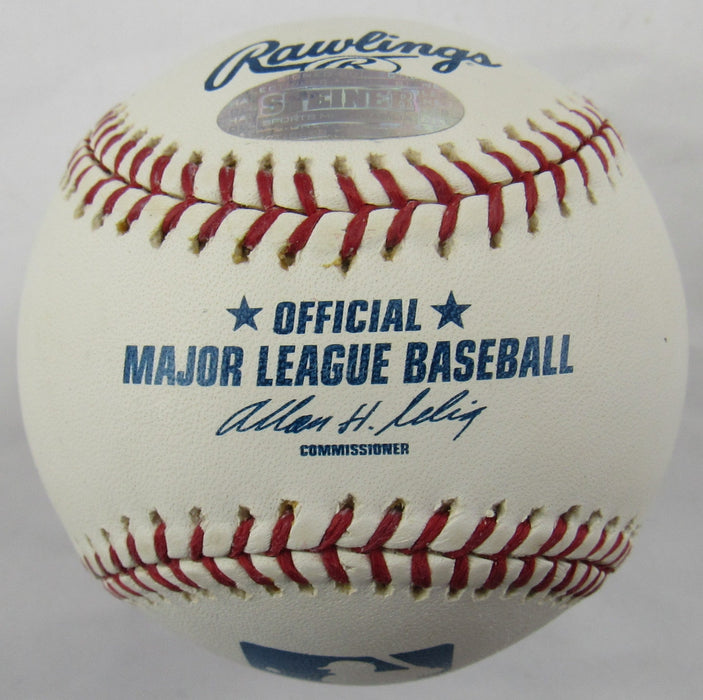 Bob Feller Signed Auto Rawlings Baseball Steiner Hologram