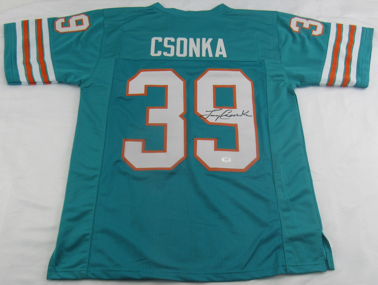 Larry Csonka Signed Auto Replica Dolphins Jersey PSA/DNA