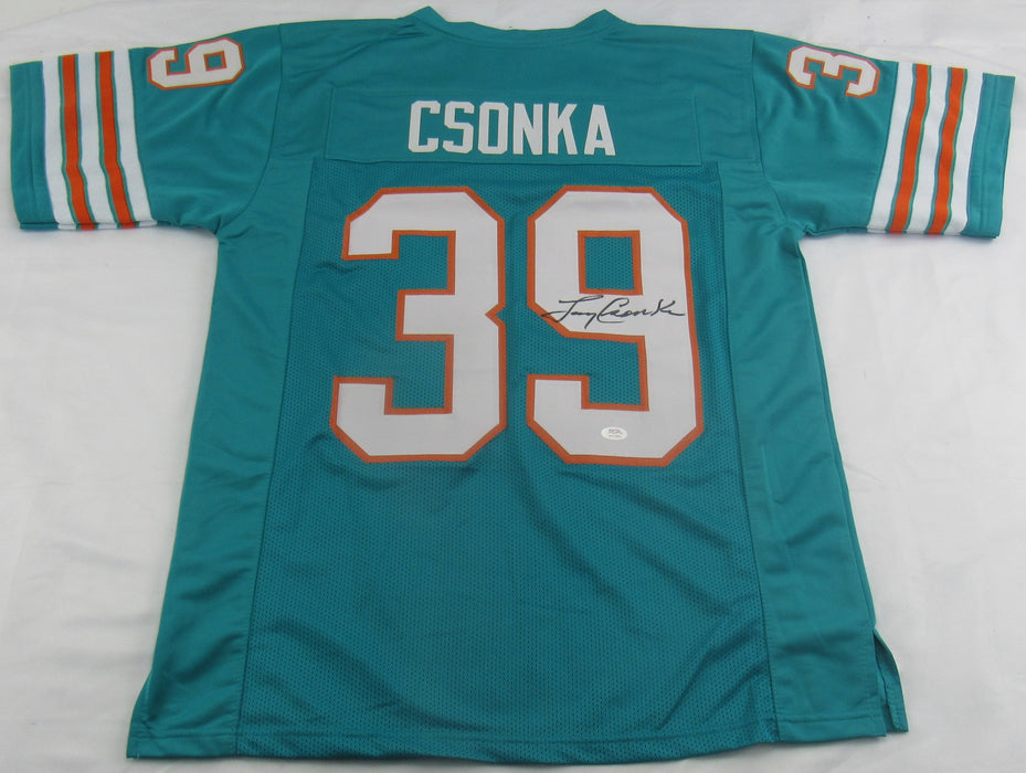 Larry Csonka Signed Auto Replica Dolphins Jersey PSA/DNA