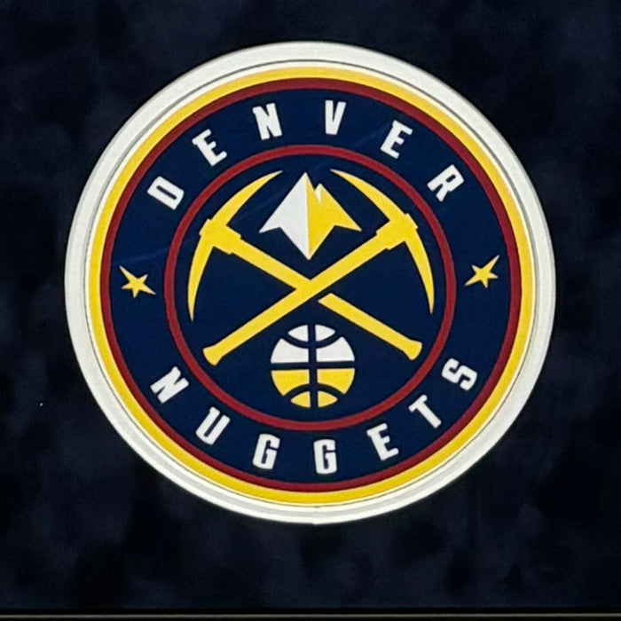 Jamal Murray Signed Denver Nuggets Double Suede Matte Framed Basketball Jersey