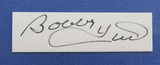 Bobby Hull Signed Auto Cut Signature with Photo