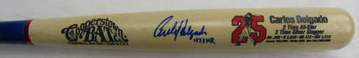Carlos Delgado Signed Cooperstown Auto Baseball Bat w/ Insc JSA WB421052