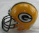 Brett Favre Signed Auto Mini Helmet w/ Hologram - Farve Hologram / Mounted Memories