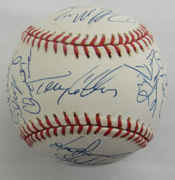 Terry Collins, Rickey Henderson, Tim Salmon and More Multi Signed Auto Baseball B171
