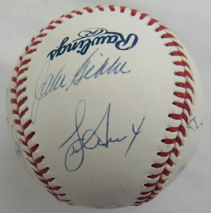 Yankees Yogi Berra Don Larsen Don Zimmer + Multi Signed Auto Baseball B171