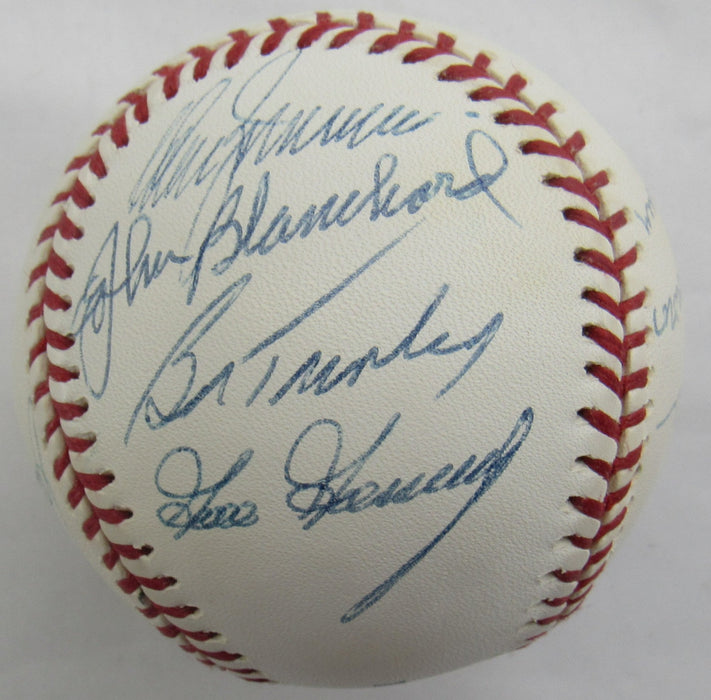 Yankees Yogi Berra Don Larsen Don Zimmer + Multi Signed Auto Baseball B171