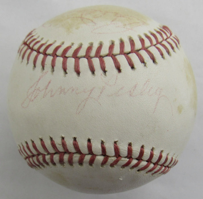 Johnny Pesky, Bobby Doerr, Frank Malzone Multi Signed Auto Baseball B171